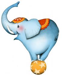 Sticker circus1 l elephant