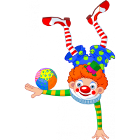 Stickers dino le clown